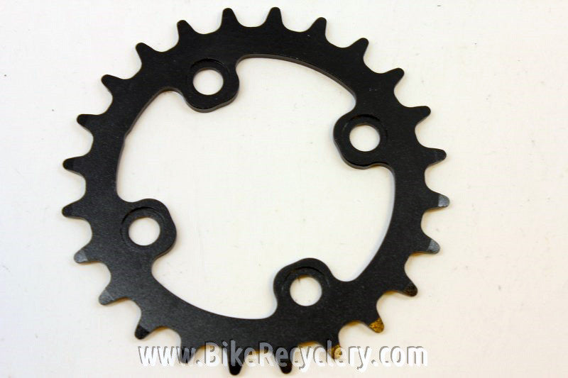 KCNC Standard Series MTB Chainring: 24t x 64mm BCD Black Silver NEW