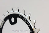 KCNC Standard Series MTB Chainring: 24t x 64mm BCD Black Silver NEW