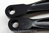 Middleburn RS7 Crankset: 175mm, 94/58mm, Black w/ Red Spider, ISIS, EXC