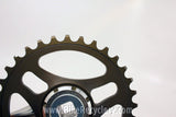 Middleburn RS7 Crankset: 175mm, Uno 32t Single Speed, Square Taper, Silver MINT