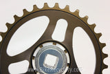 Middleburn RS7 Crankset: 175mm, Uno 32t Single Speed, Square Taper, Silver MINT