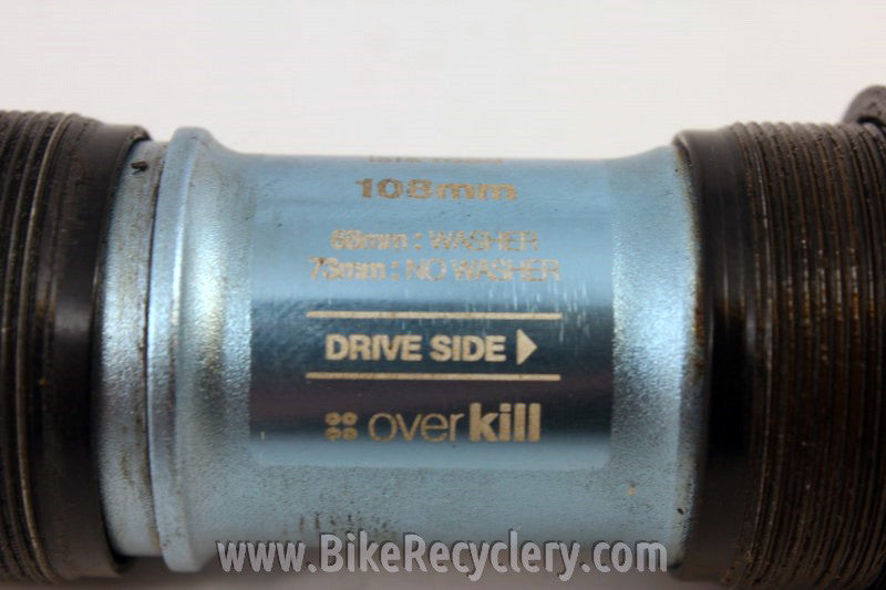 Crank Brothers Cyan Titanium Road ISIS Bottom Bracket: 108mm x 73mm/68mm, Near Mint
