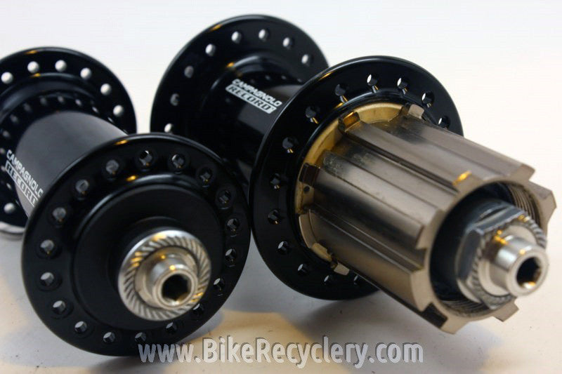 NEW Campagnolo Record 9/10/11 Speed Hubset & Skewers: Black, 36H HB7-RE2