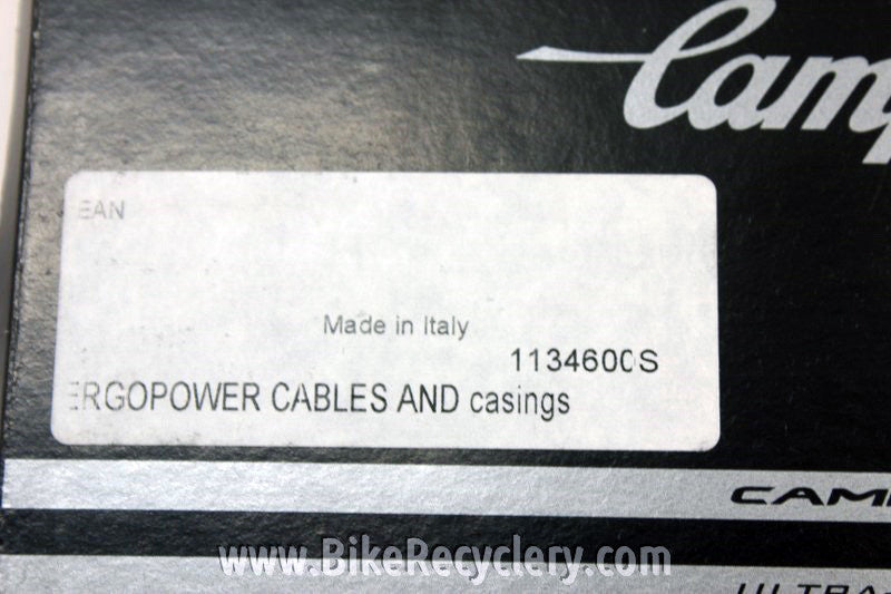 Campagnolo Ergopower Ultrashift / Powershift Black Brake/Shift Cable Set NEW