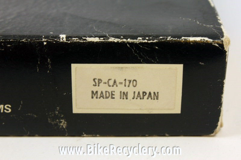 NIB/NOS Vintage Specialized Racing "Flag" Crankset: Road 144mm BCD, 175mm, Dust Caps, Pristine