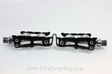 Campagnolo C-Record Pista Pedals: Black Cages, PD-02RE Track, Near Mint