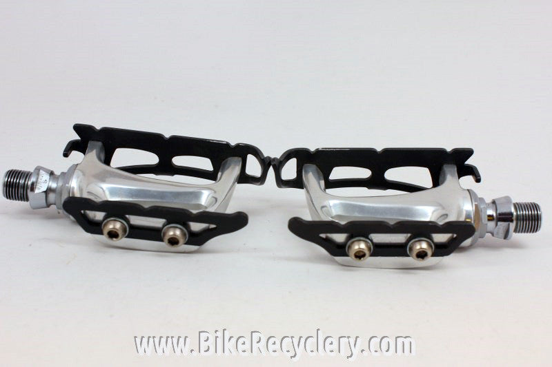 Campagnolo C-Record Pista Pedals: Black Cages, PD-02RE Track, Near Mint