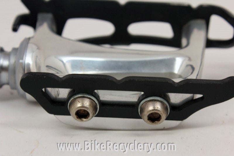 Campagnolo C-Record Pista Pedals: Black Cages, PD-02RE Track, Near Mint
