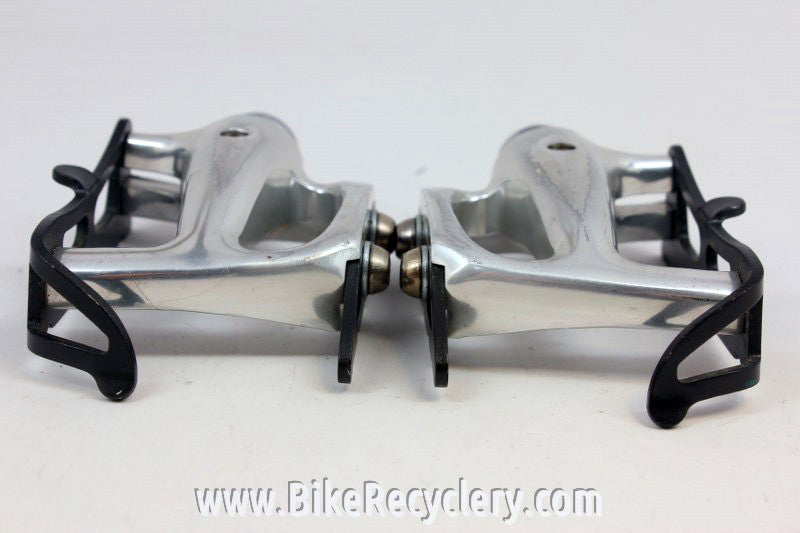 Campagnolo C-Record Pista Pedals: Black Cages, PD-02RE Track, Near Mint