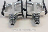 Campagnolo C-Record Pista Pedals: Black Cages, PD-02RE Track, Near Mint