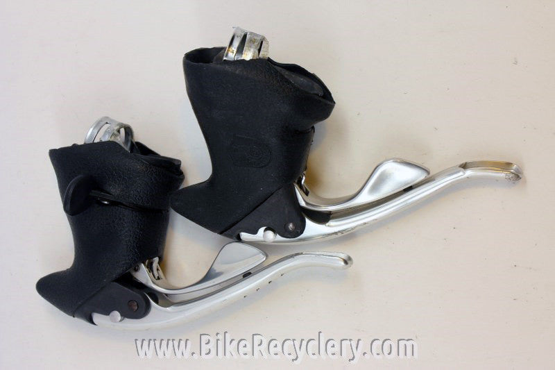 Vintage Campagnolo Athena 8 Speed Ergo Shifters / Brifters: Triple/Double, Engraved/Slotted