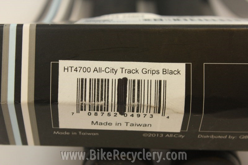 All City Track Grips, for Pista Bars: Black NEW