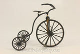 Wire Bicycle Decoration: 3-Wheeled Antique Tricycle, 4.5"x4"
