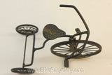Wire Bicycle Decoration: 3-Wheeled Antique Tricycle, 4.5"x4"
