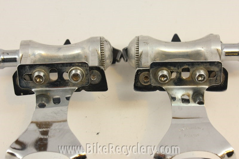 Vintage Specialized Track Pedals (MKS) w/ Christophe Mini Toe Clips (L?)