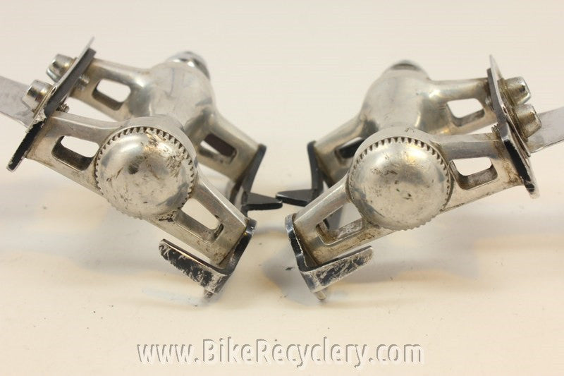Vintage Specialized Track Pedals (MKS) w/ Christophe Mini Toe Clips (L?)