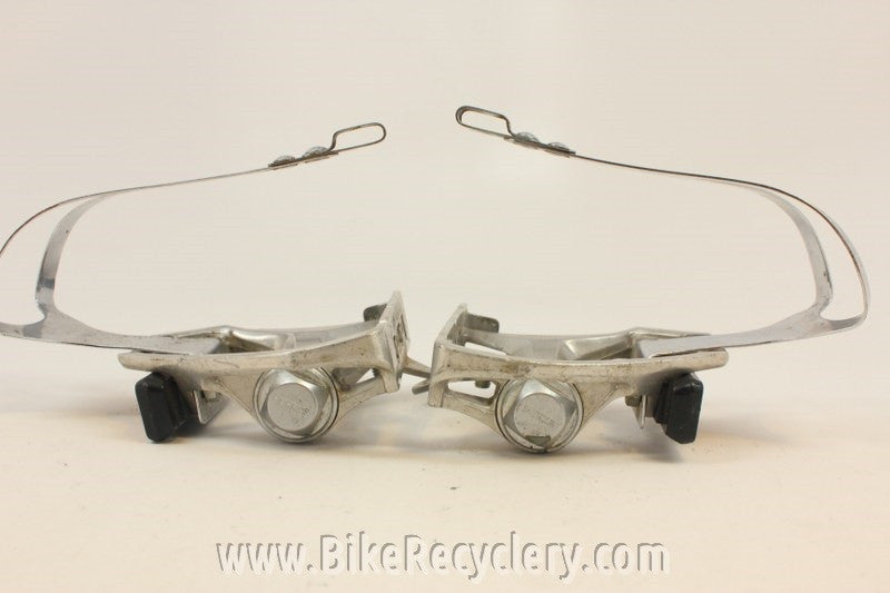 Suntour Cyclone 7000 Road / Touring Pedals w/ Christophe Toe Clips (L?)