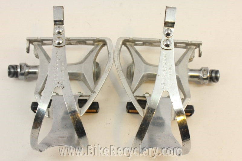 Suntour Cyclone 7000 Road / Touring Pedals w/ Christophe Toe Clips (L?)