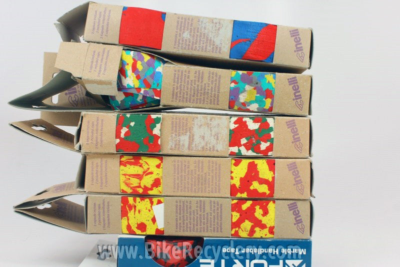 Cinelli Splash Cork Handlebar Tape Lot of 6: Yellow Red Blue Green Purple White
