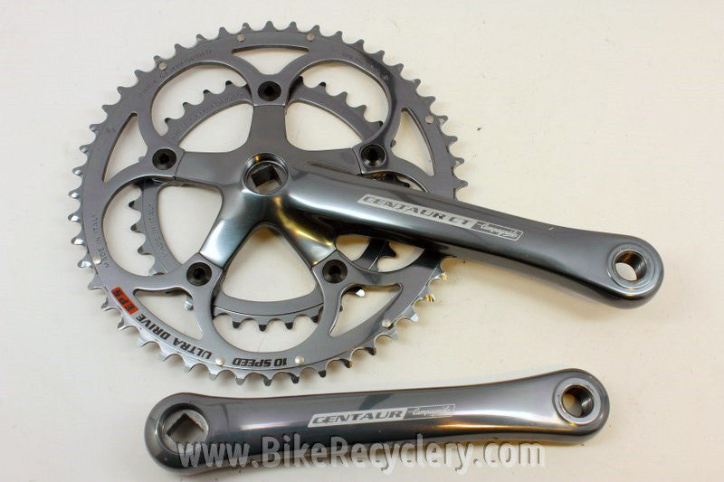 Campagnolo Centaur CT Compact Crankset: 10 Speed, 175mm, 48/34mm Century Grey