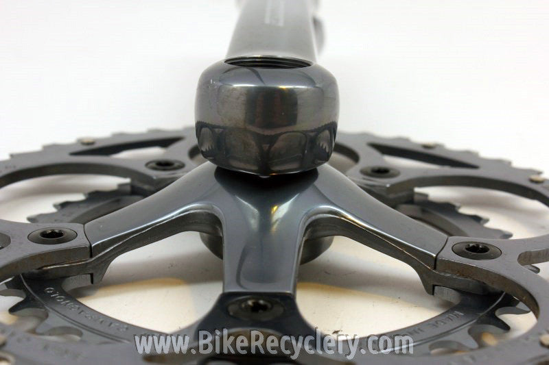 Campagnolo Centaur CT Compact Crankset: 10 Speed, 175mm, 48/34mm Century Grey