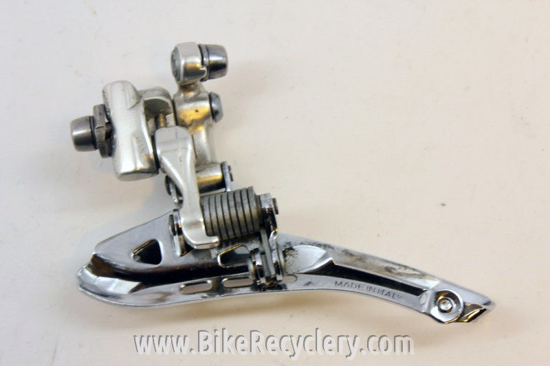 Campagnolo Record 10 Speed Front Derailleur: Braze-on, Alloy, Silver