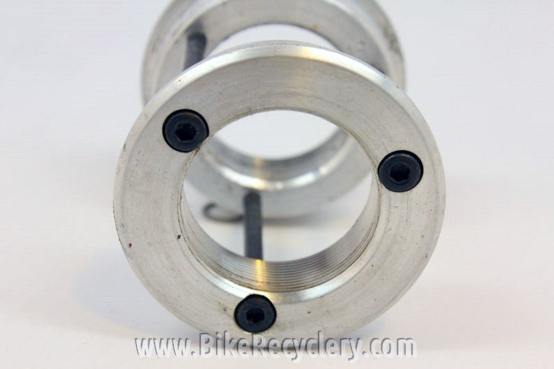 Bottom Bracket Adapter: BMX American to Threaded Euro, Silver