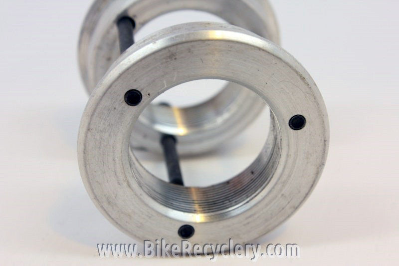 Bottom Bracket Adapter: BMX American to Threaded Euro, Silver