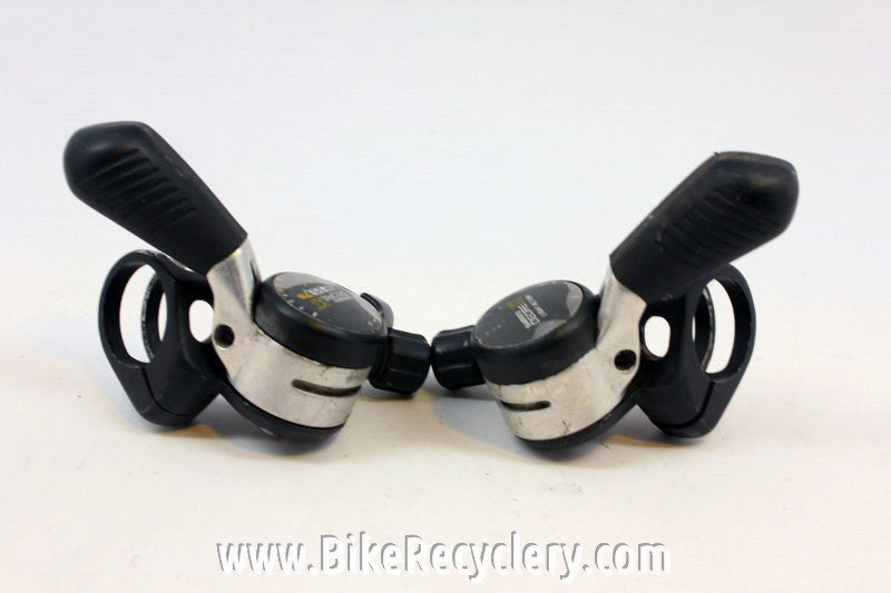 Retro Shimano Deore XT Thumb Shifters: 5/6/7 speed, SL-M730/M732