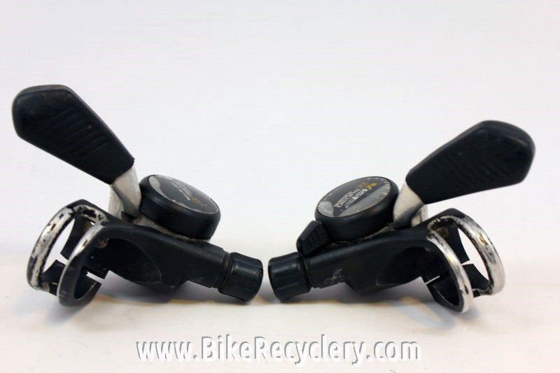 Retro Shimano Deore XT Thumb Shifters: 5/6/7 speed, SL-M730/M732