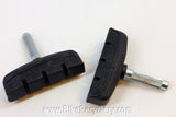 NOS Vintage Cantilever Brake Pads: Large Block, Black, 1990's (pair)