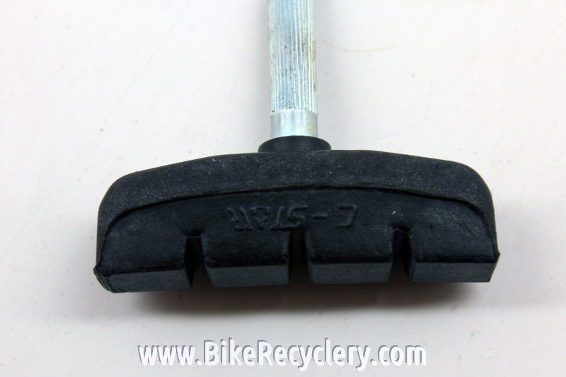 NOS Vintage Cantilever Brake Pads: Large Block, Black, 1990's (pair)