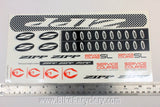 ZIPP Speed Weaponry Sticker Sheets: Chainstay, Bar Tape, Wheel Decals, etc