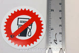 No To Gasoline Sticker: One Less Car