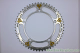 De Rosa Pantographed Campagnolo Nuovo Record Chainring: 53t x 144mm, Gold Heart
