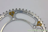 De Rosa Pantographed Campagnolo Nuovo Record Chainring: 53t x 144mm, Gold Heart