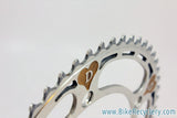 De Rosa Pantographed Campagnolo Nuovo Record Chainring: 53t x 144mm, Gold Heart