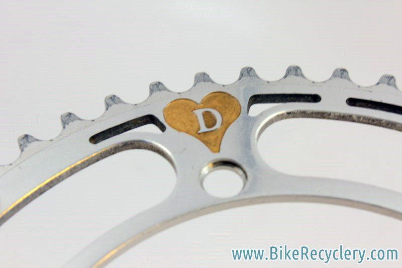 De Rosa Pantographed Campagnolo Nuovo Record Chainring: 53t x 144mm, Gold Heart
