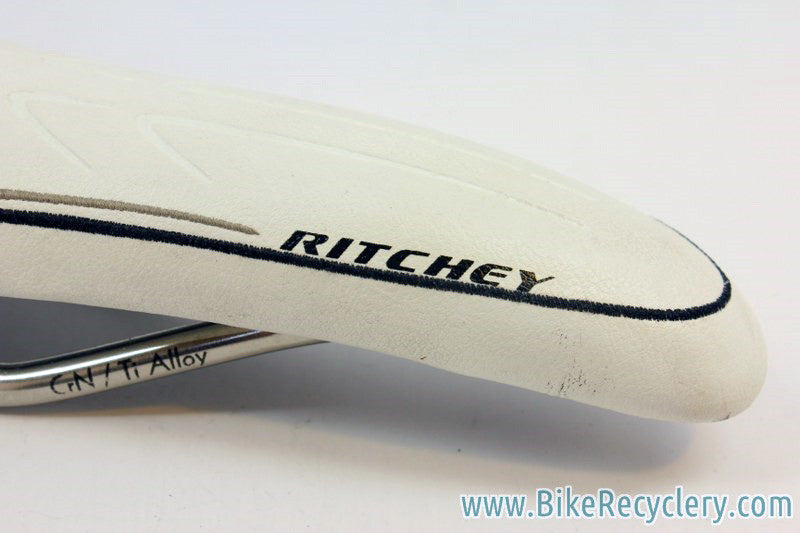 Ritchey WCS Saddle: Streem? Prototype/Sample, White, Ti Rails MINT-Take Off