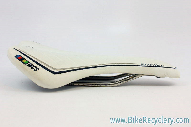 Ritchey WCS Saddle: Streem? Prototype/Sample, White, Ti Rails MINT-Take Off