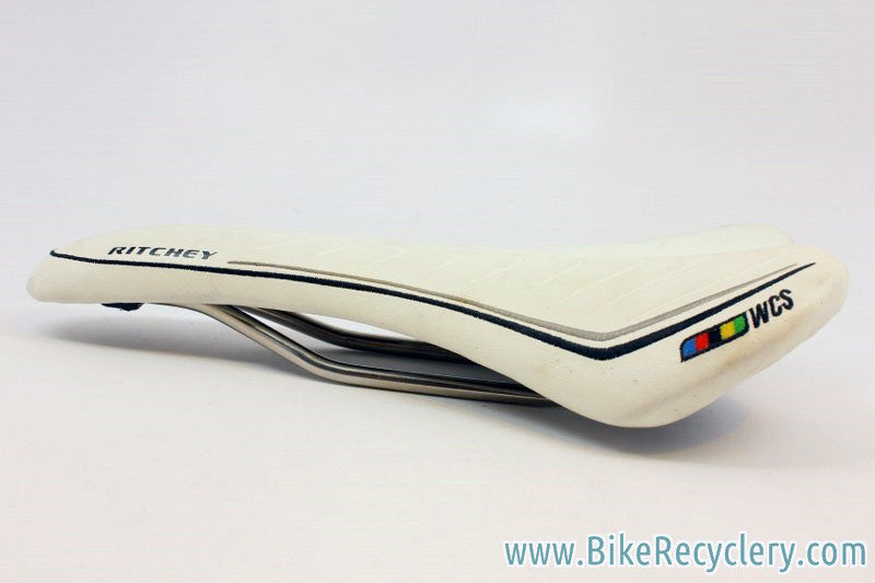 Ritchey WCS Saddle: Streem? Prototype/Sample, White, Ti Rails MINT-Take Off