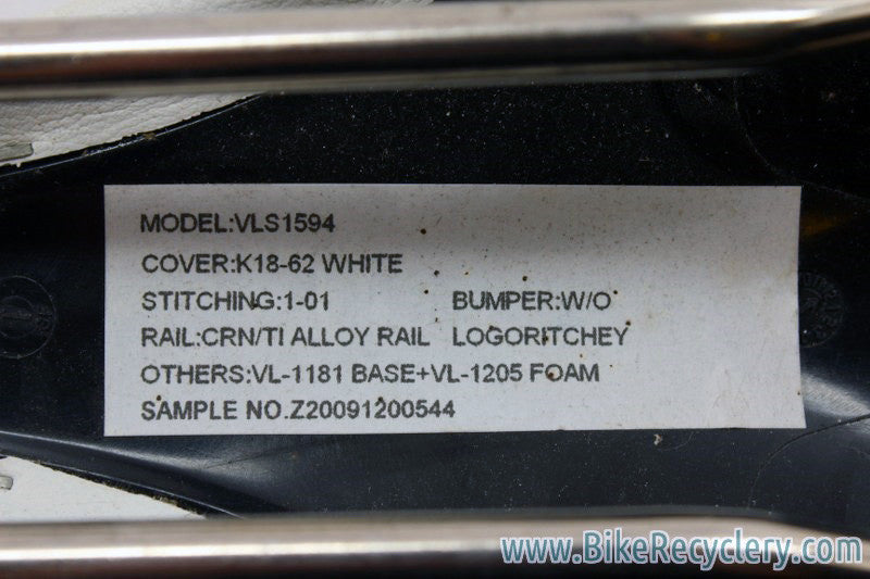 Ritchey WCS Saddle: Streem? Prototype/Sample, White, Ti Rails MINT-Take Off