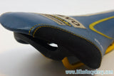 Vintage Team Volvo Cannondale Coda Saddle: Blue / Yellow, Near Mint