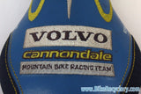 Vintage Team Volvo Cannondale Coda Saddle: Blue / Yellow, Near Mint