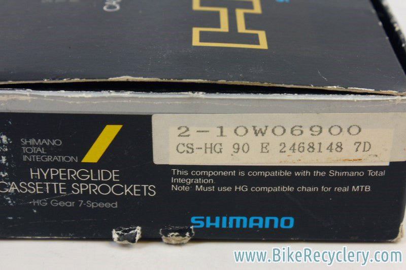 NIB/NOS Shimano XT CS-HG90 7 Speed Cassette: 12-28t