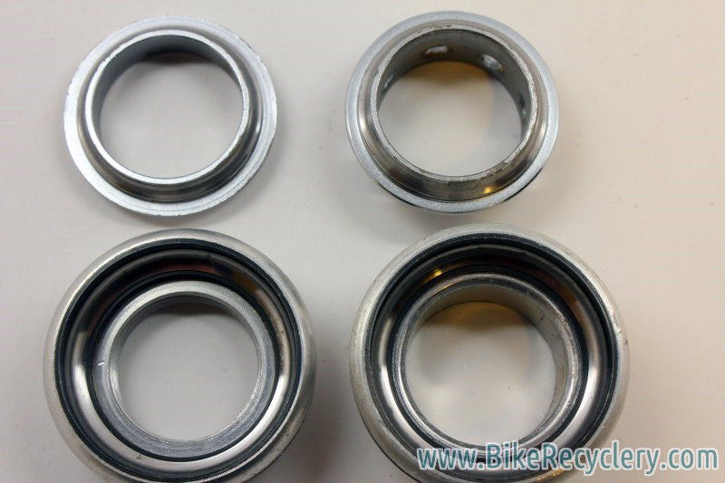 Sugino Super Mighty Headset: Alloy, Drilled, 1" Threaded, Silver, ABSURDLY RARE