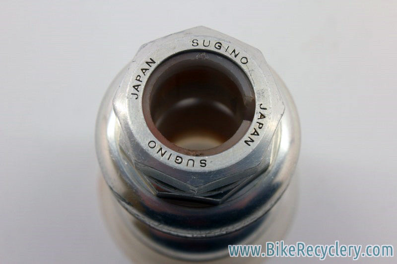 Sugino Super Mighty Headset: Alloy, Drilled, 1" Threaded, Silver, ABSURDLY RARE