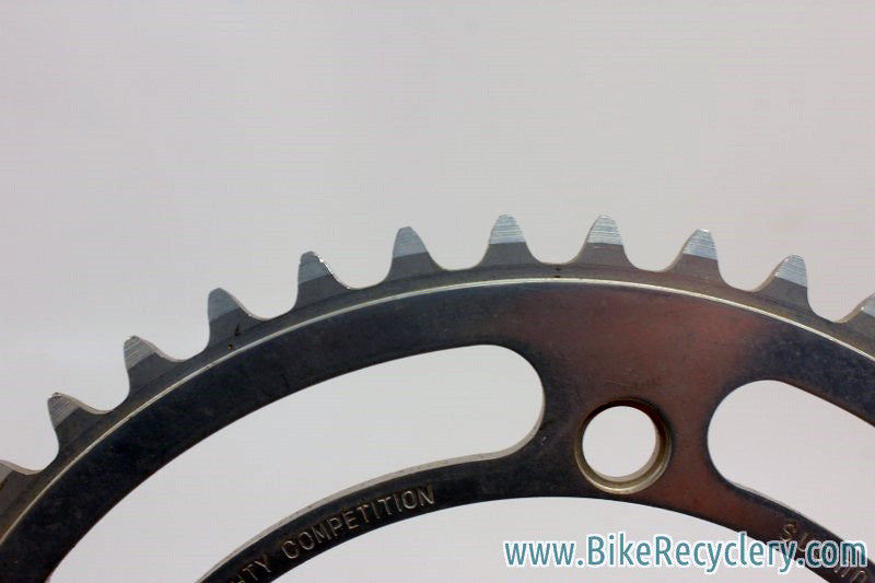 Sugino Mighty Competition Chainring: 49T,144 BCD Mint, Take-off/