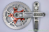 Vintage FSA Afterburner Crankset: Forged & CNC, Silver/Red, 175mm, XTR Rings 48/38/24t, 110/74mm RARE!