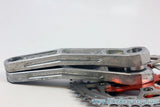 Vintage FSA Afterburner Crankset: Forged & CNC, Silver/Red, 175mm, XTR Rings 48/38/24t, 110/74mm RARE!